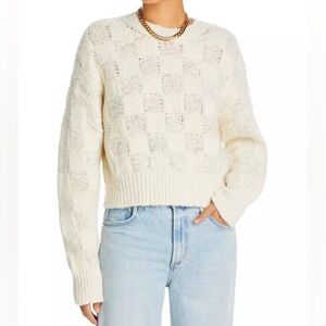 NWT Anine Bing Bennett Wool Sweater in Ivory Coast / Cream